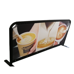 Bannière de barrières de brise de barricade de rue de café imprimée par coutume de publicité extérieure - Product Image 3