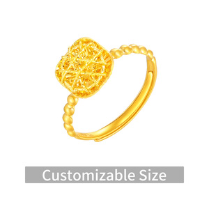 Aanpasbare 24K 999.9 puur gouden ringen, vlinder- en hartmodellen voor bruiloft, gala, dagelijks gebruik, verstelbare maat & gewicht - Product Image 5