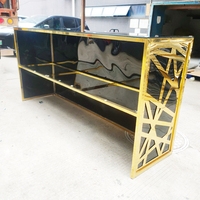 Table de bar commerciale de luxe en acier inoxydable, très demandée, idéale pour la restauration événementielle, les hôtels, les réceptions de banquets, durable