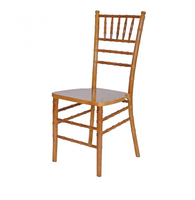 Chaise de banquet de mariage Chiavari de luxe en gros, style populaire, mobilier d'hôtel en bois tendance pour événements et fêtes