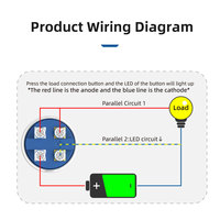 16mm Push Button Switch, verrouillage, anneau illuminé, borne à vis, contact NO, commande robot