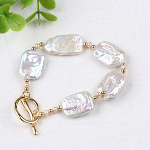 थोक फैशन प्राकृतिक रंग मीठे पानी पर्ल कंगन महिलाओं के लिए - Product Image 5