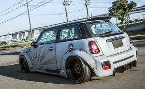 สปอยเลอร์หลังกลางคาร์บอนไฟเบอร์สำหรับรถมินิคูเปอร์ S LB รุ่น R56 แบบ 3 ประตูเท่านั้น - Product Image 3