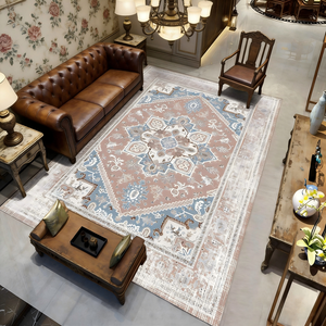 Tapis moderne personnalisé imprimé en 3D, tissé, gaufré, écologique, antidérapant, à poils ras pour bureau - Product Image 1