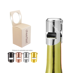 Tapón de champán espumoso de acero inoxidable de Color rosa, sellador de tapón de botella de vino espumoso personalizado con caja de embalaje personalizada - Product Image 6