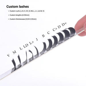 Cils naturels avancés en fibres douces avec une tenue naturelle de la courbure pour un usage professionnel - Product Image 4