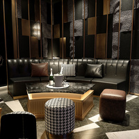 Meubles de bar, canapé moderne pour boîte de nuit, canapé de karaoké, meubles modulaires, salon d'hôtel, banquette lumineuse, canapé de bar karaoké