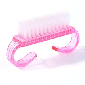 Brosse de nettoyage pour ongles en plastique, 1 pièce, accessoire pour Nail Art, pour la poussière