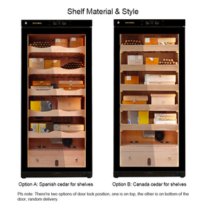 Humidor para Cigarros Raching C230a, Gabinete Refrigerador de Madera con Estantes de Cedro Español, Humidor Raching C230a - Product Image 2