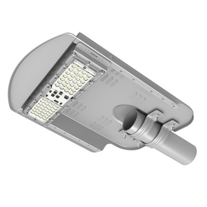 ไฟถนน LED อลูมิเนียมอัลลอยด์ กันน้ำ IP65 แสงขาว 5000K ใช้ไฟ AC 220V ประเภทที่ 3 ให้แสงสว่างบนถนน 85 ลูเมน/วัตต์ พร้อมเซ็นเซอร์ตรวจจับความเคลื่อนไหว รับประกัน 10 ปี - Product Image 1