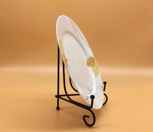 Masa üstü siyah 4 "12" katlanır Metal standı kesme tahtası ekran rafları döşeme tutucu demir şövale plaka ekran - Product Image 5