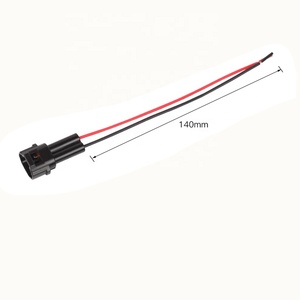 Maßgefertigter Hooha-Kabelbaum für Automobile mit <span class=keywords><strong>2</strong></span>-Pin-Autosteckverbindern (6187-2172 & 6180-2182) Verzinnter Kupferleiter - Product Image 6
