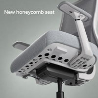 Nouvelle Chaise de Bureau Commerciale Ergonomique Moderne Ultra Confortable avec Soutien Lombaire, Pivotante, en Maille, Inclinable et Réglable pour Conférence et Travail