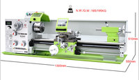 Tour à métaux de table NU260V 700 mm, 750 W, manuel, portée de tournage 260 mm, pour usage en atelier de tournage de métaux