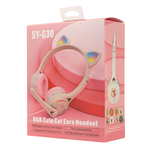 Écouteurs <span class=keywords><strong>de</strong></span> jeu étanches <span class=keywords><strong>sans</strong></span> <span class=keywords><strong>fil</strong></span> BT, <span class=keywords><strong>casque</strong></span> d'écoute <span class=keywords><strong>de</strong></span> chat mignon rvb, vente en gros en chine - Product Image 6