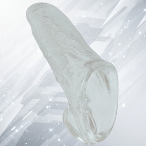 Anneau vibrant réutilisable pour l'agrandissement du pénis, manchon d'extension souple pour homme - Product Image 3