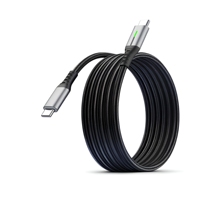 Cable USB C a USB C de 240W 6A de Carga Rápida, Cable de Nailon para Teléfono, Banco de Energía, Escáner de Código de Barras e Impresora