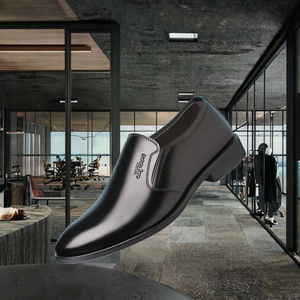 Zapatos Casuales de Otoño para Hombre, Estilo Inglés Juvenil, Zapatos de Boda de PU con Aumento de Altura, Sin Cordones - Product Image 3