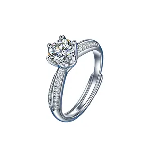 批发热卖新娘银钻石订婚戒指，用于婚礼餐桌装饰、派对礼品、工艺品