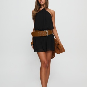 Vestido Sexy Mini para Mujer, Nuevo, Moderno, Casual, Transpirable, Ajustado, sin Mangas, con Espalda Descubierta y Pliegues, OEM - Product Image 1