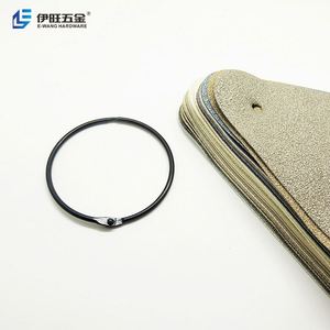 YIWANG 2 Inch 50mm Black Metal Loose Leaf Book <b>Rings</b> Stationery Book <b>Binder</b> <b>Ring</b> - Product Image 2