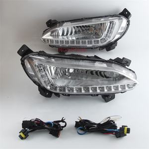 LED DRL un trou d'ampoule antibrouillard pour <span class=keywords><strong>hyundai</strong></span> santa fe ix45 2013 2014 <span class=keywords><strong>2015</strong></span> Lampe de conduite antibrouillard Daytime Running light car auto parts - Product Image 3