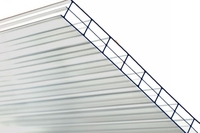 Plaque alvéolaire en polycarbonate Makrolon durable à 3 couches pour serre moderne, lucarne, toiture transparente, usage hôtelier