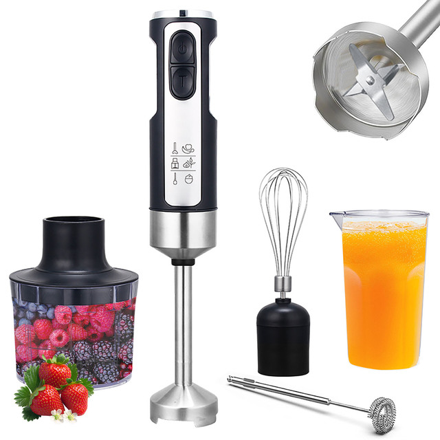 OEM Electric Immersion Hand Blender 400 Watt 2 Mixing Speed With Stainless Steel Blades Stick Machine Chopper Blender