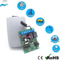 Module récepteur de relais sans fil universel 433 MHz REC102 2 canaux DC12V