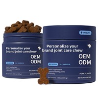 Compléments Masticables Doux pour le Soin des Articulations pour Chats et Chiens : Glucosamine, Coquilles Saint-Jacques Vertes, Oméga-3, Curcuma – Soutien Immunitaire et Santé Articulaire