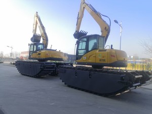 Escavadora Flutuante XE75SL <span class=keywords><strong>Mini</strong></span> Escavadora Anfíbia de 10 Toneladas para Projetos de Construção em Rios - Product Image 5