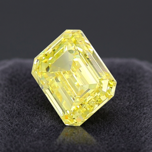 1 Diamante Suelto Cultivado en Laboratorio, Corte Esmeralda, Color Amarillo Intenso, Certificado IGI, Excelente VVS2, para Joyería Femenina - Product Image 3