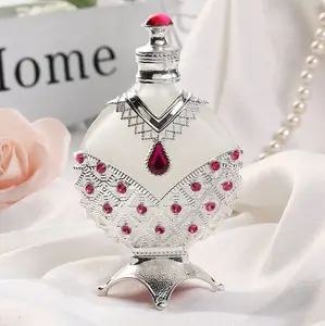 10Ml 15Ml 30Ml Hoge Kwaliteit Sieraden Parfum Metalen Fles Dubai Essence Vietnamese Arabische Olie Lege Druppelflesjes