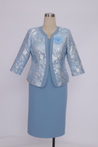 Squisita chiesa <span class=keywords><strong>elegante</strong></span> abito Flora due pezzi <span class=keywords><strong>tuta</strong></span> da chiesa per le donne taglie forti - Product Image 6