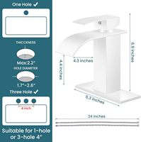 Keran Wastafel Kamar Mandi Satu Lubang Satu Gagang Model Kontemporer, Bahan Stainless Steel Brushed, Terpasang di Atas Meja