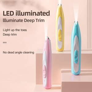 Tondeuse pour chien Petdom à faible bruit, coupe-poils pour pattes avec lumière LED, rechargeable par USB, kit de toilettage professionnel - Product Image 1