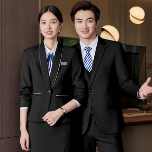 Set di abiti da <span class=keywords><strong>donna</strong></span> di fascia alta <span class=keywords><strong>tuta</strong></span> da lavoro per alberghi vendita amministrativa cassiere Reception Reception occupazioni - Product Image 5