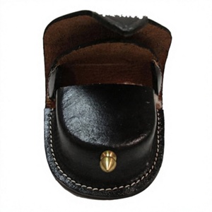Bolsa de Cuero Hecha a Mano Estilo Vintage, Organizador Clásico Negro para Montar en el Cinturón, para Reenactaciones Históricas y Equipamiento de Vestuario Histórico - Product Image 2
