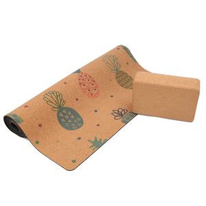 Produttori antiscivolo Non tossico in gomma di sughero morbido legno tappetino Yoga - Product Image 6
