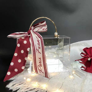 กล่องของขวัญอะคริลิคทรงสี่เหลี่ยมใสแบบแยกออกได้กล่องของขวัญกล่องใสสำหรับใส่ขนมแต่งงานสำหรับเทศกาลคริสต์มาส - Product Image 4