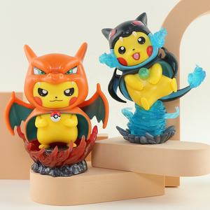 12cm Pickachu Pokemoned in PVC cosplay simpatico Anime figura per la collezione di giocattoli modello di decorazione - Product Image 3