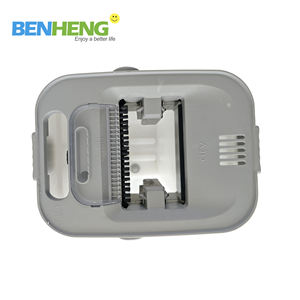 Seau à 3 compartiments avec roues, eau propre et eau sale séparées, seau transparent, NOUVEAU balai plat avec seau 2026 - Product Image 4