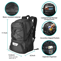 Sac à dos de basketball, grand sac de sport avec compartiment pour chaussures