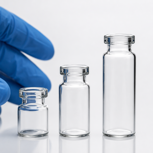 Thick Wall High Clarity Blank Peptide Glass Xilin Vials Multi Size Options for Long Term Biochemical Sample Preservation - Product Image 1