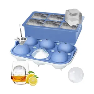 Premium 2 ''Round Ice Ball Maker Cube Tray sfera Ice Mold vassoio per cubetti di ghiaccio per cocktail Bourbon whisky
