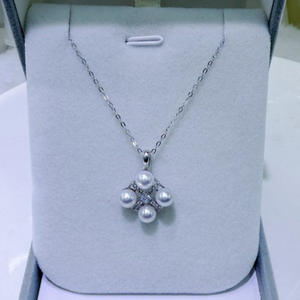 Collar de Perlas de Agua Dulce Aurora Impecables de 5-6 mm de Acuicultura Natural del Lago Zhuji Shanxia con Colgante de Hebilla Universal para Mujer - Product Image 2