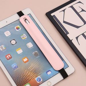 Versatile Elastic Band PU Leather Pencil Pouch Single Pen Stylus Holder 19.5x1.5cm for <b>Notebook</b> Journal Promotional Gifts Custom - Product Image 4