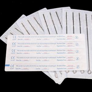 إبر وشم تقليدية للحواجب من الفولاذ المقاوم للصدأ، 50 قطعة، مقاسات RL RS RM M1 M2 F، سمك 0.35 مم، إبر ملتوية عالية الجودة للآلات - Product Image 4