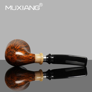 Muxiang Briar Wood Smoking Pipe Bent Type Handcrafted Tobacco Pipe For Personal Gift - Product Image 4
