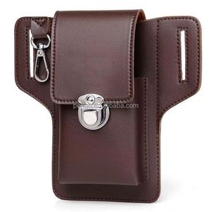 Vintage Two Style PU Leather Waist Bag Cellphone Loop Holster Belt Case Wallet Phone Pouch With <b>Hook</b> - Product Image 3
